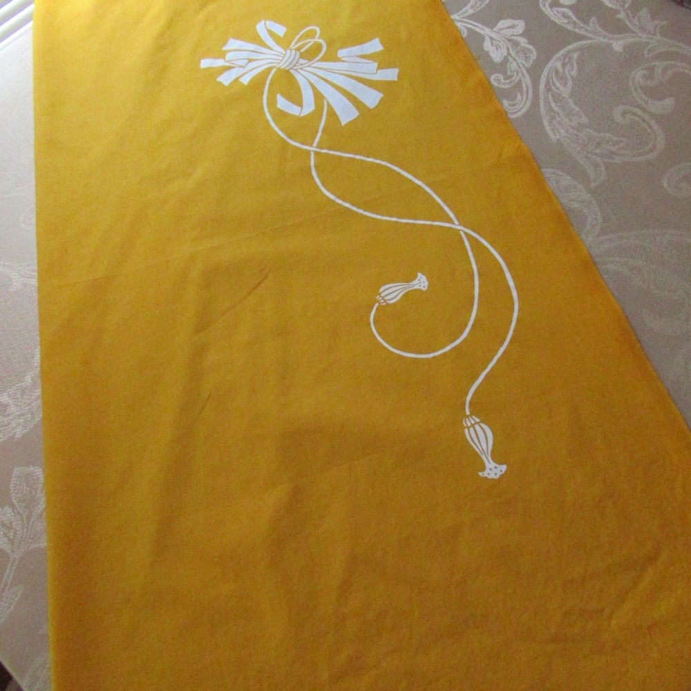 Vintage Japanese Yellow scarf